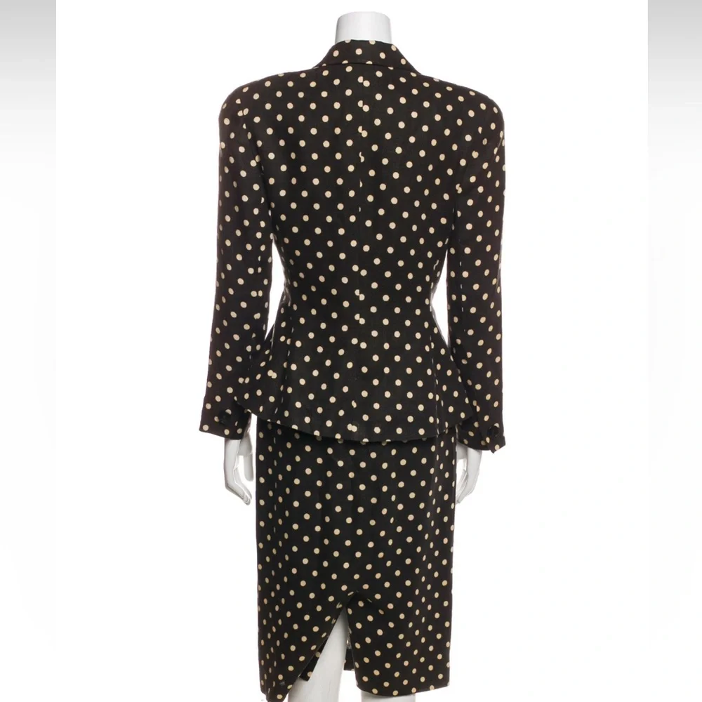 Vtg Christian Dior 1994 Polka Dot Blazer